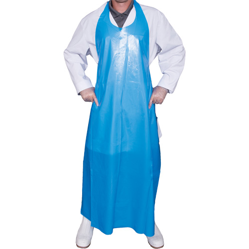 Top Dog 6 Mil. Apron, Polyurethane, 45" L x Blue Ontario Packaging