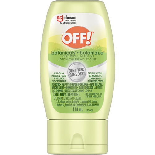Off!&reg; Botanicals&reg; Insect Repellent, DEET Free, Lotion, 118 g Ontario Packaging