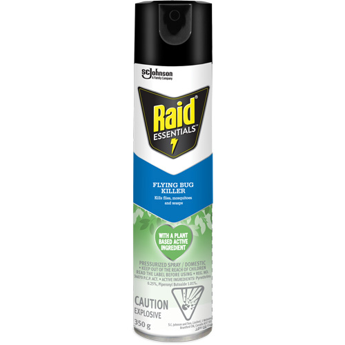 Raid&reg; Essentials Flying Bug Killer, 350 g, Aerosol Can Ontario Packaging