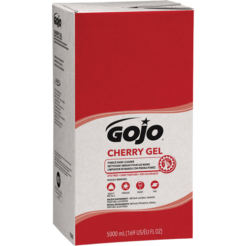 Nettoyant &agrave; mains pour distributeur Pro TDX, Gel/Pierre ponce, 5000 ml, Recharge, Cerise Ontario Packaging