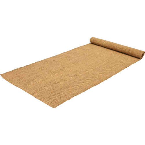 Indoor/Outdoor Coir Matting, Natural Fibre, Wiper/Scraper Type, Woven Pattern, 6' x 150', Natural Ontario Packaging