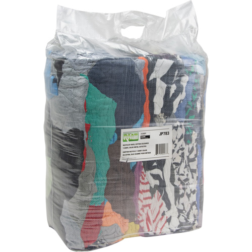 Chiffons fabriqu&eacute;s &agrave; partir de mat&eacute;riaux recycl&eacute;s, Coton, M&eacute;lange de couleurs, 25 lb Ontario Packaging