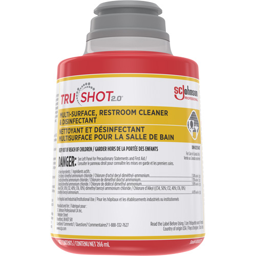 Nettoyant et d&eacute;sinfectant multisurface pour salle de bain TruShot 2.0, 266 ml, Bouteille &agrave; g&acirc;chette Ontario Packaging