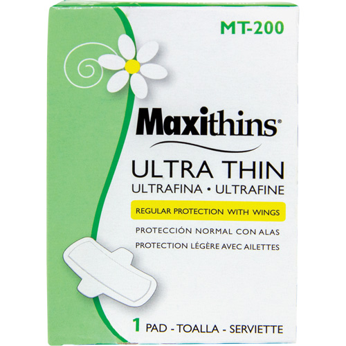 Maxithins&reg; Maxi Pad Ultra Thin with Wings Ontario Packaging