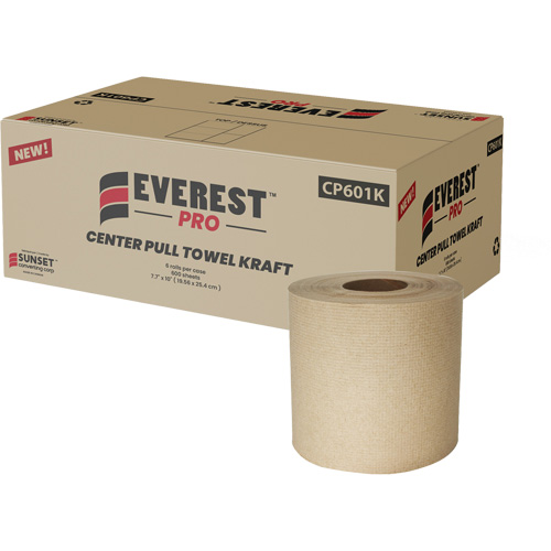 Kraft Paper Towels, 1 Ply, Centre Pull Ontario Packaging
