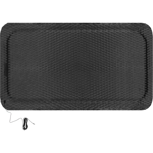 Tapis conductible Hog Heaven, 3' la x 5' lo, 5/8" &eacute;paisseur, Noir, Nitrile Ontario Packaging