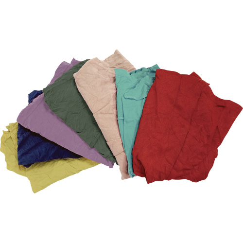Recycled Material Wiping Rags, Fleece, Mix Colours, 25 lbs. Ontario Packaging