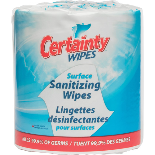Lingettes d&eacute;sinfectantes pour surfaces, Pochette Ontario Packaging