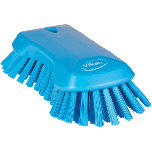 Brosse &agrave; main, Soies Tr&egrave;s ferme, Longueur de 9-1/10", Bleu Ontario Packaging