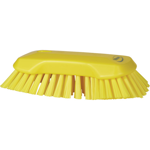 Brosse &agrave; main, Soies Tr&egrave;s ferme, Longueur de 9-1/10", Jaune Ontario Packaging