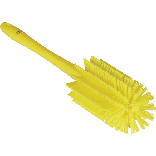 Brosse moyenne avec manche, Soies Ferme, Longueur de 17", Jaune Ontario Packaging