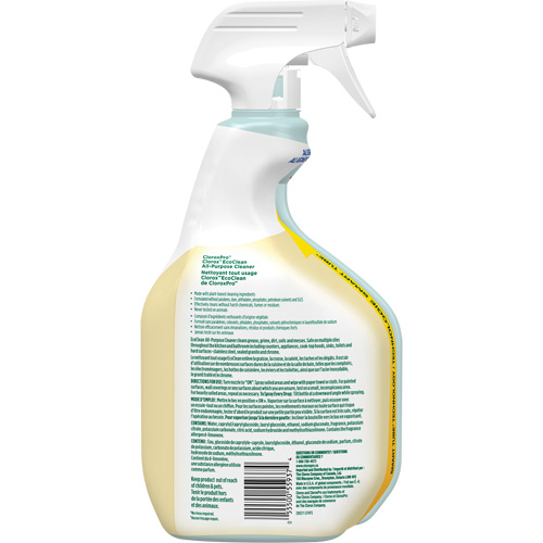 CloroxPro Clorox EcoClean All-Purpose Cleaner, 946 ml, Trigger Bottle Ontario Packaging