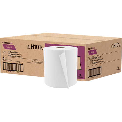 PRO Select Roll Paper Towel, 1 Ply, Standard, 1000' L Ontario Packaging