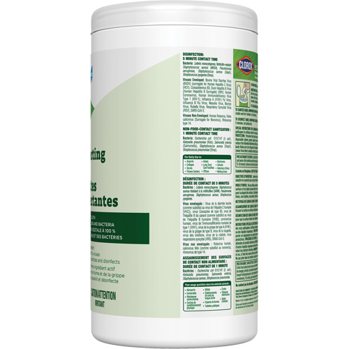 Lingettes d&eacute;sinfectantes EcoClean, 75 lingettes Ontario Packaging