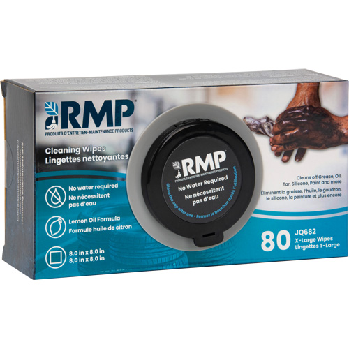 X-Large Cleaning Wipes, 80 Wipes, 8" x 8" Ontario Packaging