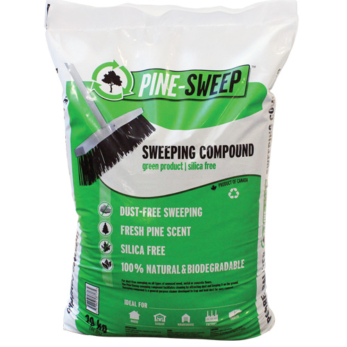 Pine Sweep Biodegradable Sweeping Compound, Bag, 44 lbs. (20 kg) Ontario Packaging
