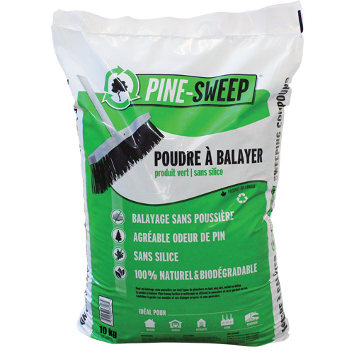 Compos&eacute; de balayage biod&eacute;gradable Pine Sweep, Sac, 22 lb (10 kg) Ontario Packaging
