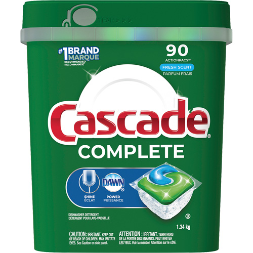 Complete ActionPacs Dishwasher Soap, Pods, 1340 g, Fresh Ontario Packaging