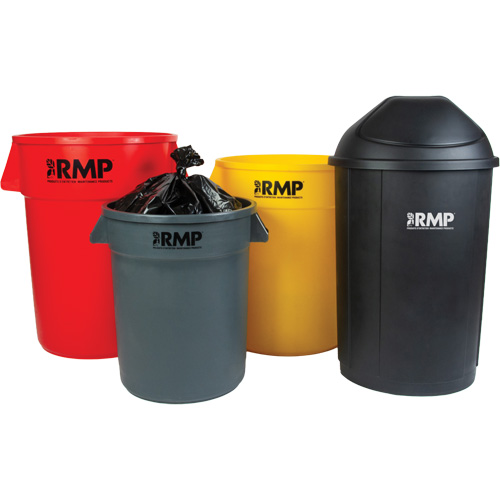 Garbage Bin, Polyethylene, 20 US gal. Ontario Packaging