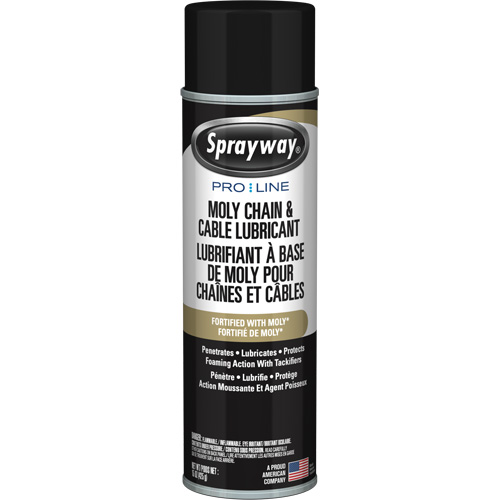 Pro Line Moly Chain & Cable Lubricant, Aerosol Can Ontario Packaging