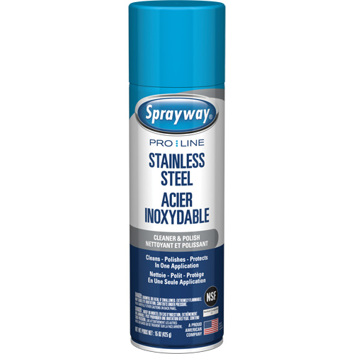 Pro Line Stainless Steel Cleaner & Polish, 15 oz., Aerosol Can Ontario Packaging