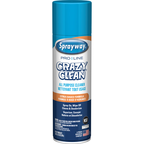 Nettoyant tout usage Pro Line Crazy Clean, 19 oz., Canette a&eacute;rosol Ontario Packaging