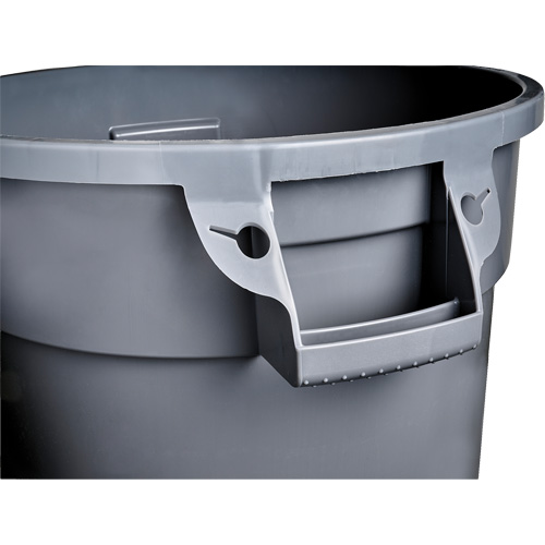 Grey Titan Garbage Container, Plastic, 20 US gal. Ontario Packaging