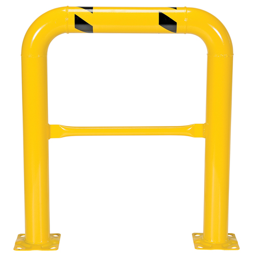 Garde-corps &agrave; profil &eacute;lev&eacute; pour machines, 3' la x 3,5' h, Jaune Ontario Packaging