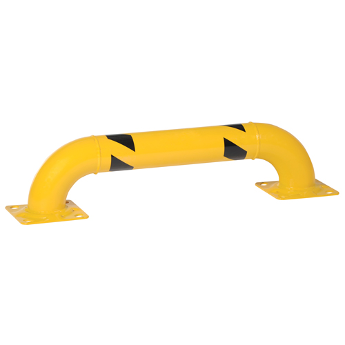 Low Profile Rack Guards, 3' W x 0.75' H, Yellow Ontario Packaging