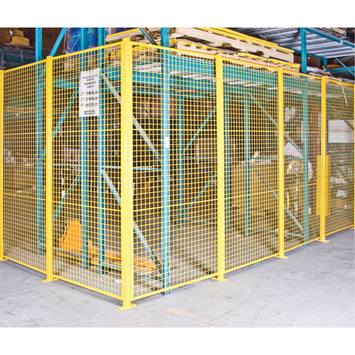 Wire Mesh Partition Components - Universal Posts, 8-1/4' H Ontario Packaging