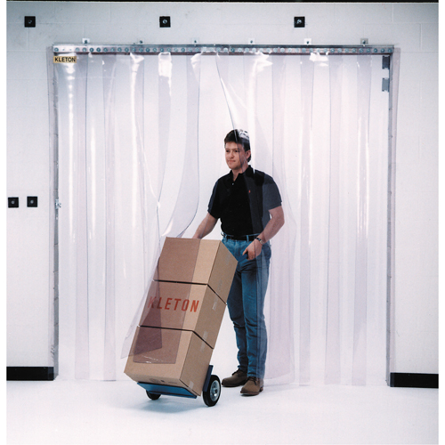 Strip Curtain Doors, 4' x 7' Door Opening, 8" Strip Width, 0.080" Strip Thickness Ontario Packaging