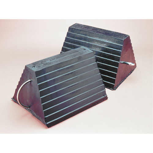 Wheel Chock, 9" x 8" x 6", Black Ontario Packaging