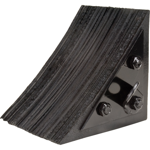 Wheel Chock, 8" x 8" x 8", Black Ontario Packaging