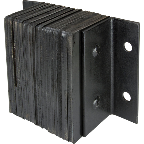 Laminated Dock Bumpers, Horizontal, Rubber, 12" W x 6" D x 10" H Ontario Packaging