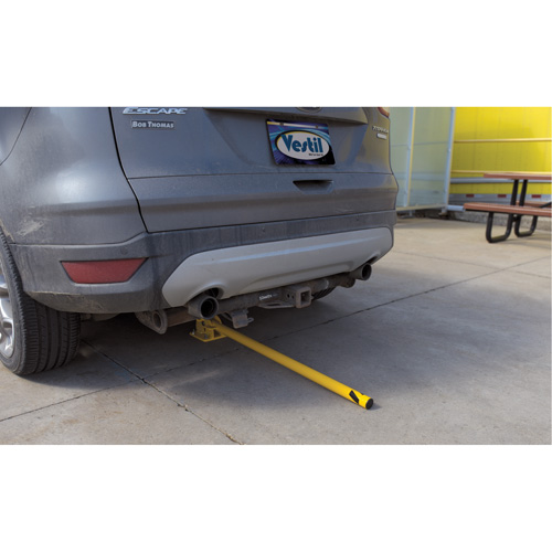 Fold-Down Bollards, Steel, 42" H x 1-3/4" W, Yellow Ontario Packaging