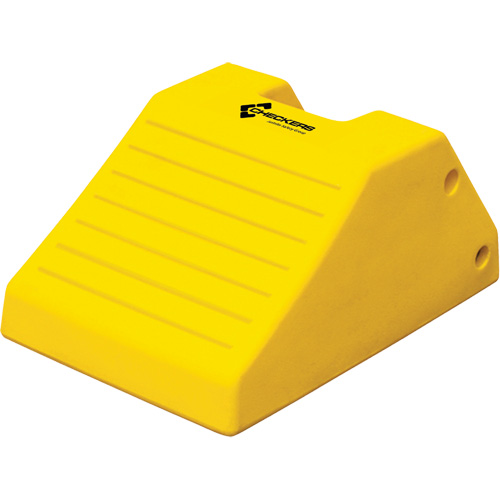 Cales-roue robustes, Polyur&eacute;thane, Jaune s&eacute;curit&eacute;, 14-9/10" la x 21-9/10" p x 10-3/5" h Ontario Packaging