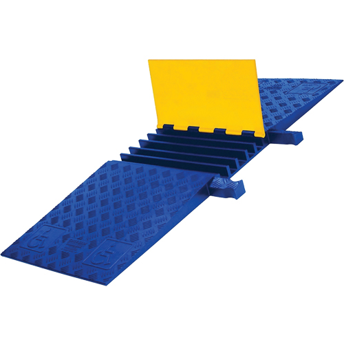 Yellow Jacket&reg; Heavy Duty ADA/DDA Cable Protector, 5 Channels, 18" L x 50" W x 1.875" H Ontario Packaging