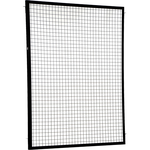 Adjustable Perimeter Guard Panel, 6' H x 5' W, Black Ontario Packaging