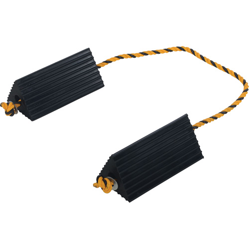 Airline Wheel Chock, 5" x 10" x 4-1/2", Black Ontario Packaging