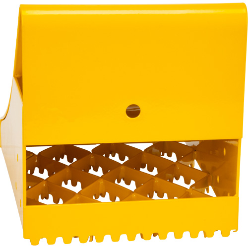 Ice Chocks, Steel, Yellow, 8-1/16" W x 10-5/8" D x 8-13/16" H Ontario Packaging