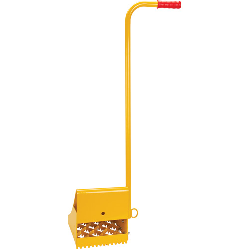Cale de roue pour la glace avec poign&eacute;e ergonomique, Acier, Jaune, 8-1/16" la x 10-5/8" p x 8-13/16" h Ontario Packaging