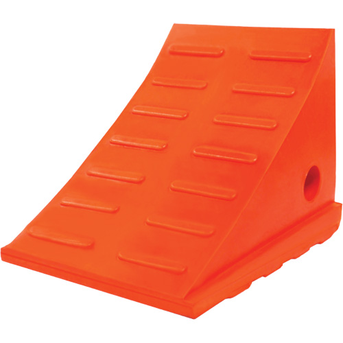 25 Ton General Purpose Wheel Chock, Urethane, Orange Ontario Packaging