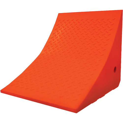 Cale-roue pour &eacute;quipement lourd de 70 tonnes, Ur&eacute;thane, Orange Ontario Packaging