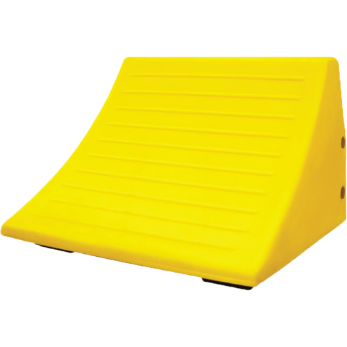 70 Ton Large Equipment Wheel Chock with Handle, Urethane, Yellow Ontario Packaging