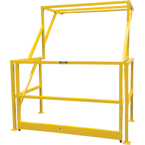 Barri&egrave;re de s&eacute;curit&eacute; pour mezzanine, 70" lo x 77" ha, 78" &eacute;lev&eacute;e, Jaune Ontario Packaging