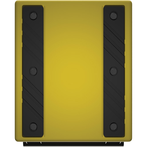 Checkers Safety Heavy-Duty Ultra Class Mining Wheel Chock, HDPE, Yellow, 14-1/2" W x 17-1/2" D x 16" H Ontario Packaging