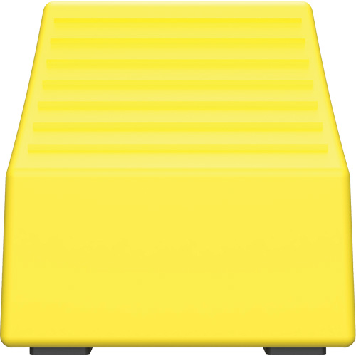 Checkers Safety Heavy-Duty Ultra Class Mining Wheel Chock without Bracket, HDPE, Yellow, 14-1/2" W x 17-1/2" D x 16" H Ontario Packaging