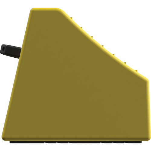 Checkers Safety Heavy-Duty Ultra Class Mining Wheel Chock without Bracket, HDPE, Yellow, 14-1/2" W x 17-1/2" D x 16" H Ontario Packaging