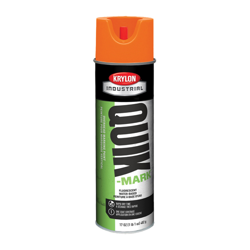 Peinture de marquage industrielle &agrave; base d'eau pour le travail en hauteur Quik-Mark, 17 oz, Canette a&eacute;rosol Ontario Packaging