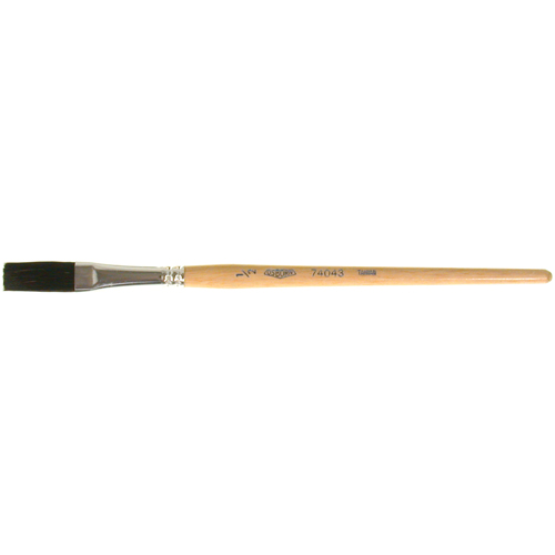 One Stroke Paint Brush, 1/2" Brush Width, Ox Hair, Wood Handle Ontario Packaging